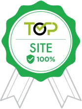 Selo de Site 100% do Teste os Padrões (TOP) do Nic.br